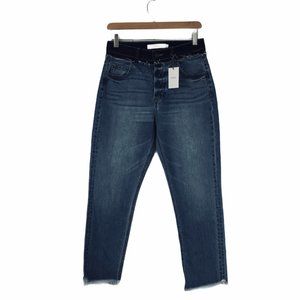 HIDDEN | Zoey Mom Fit Repaired Waist Jean